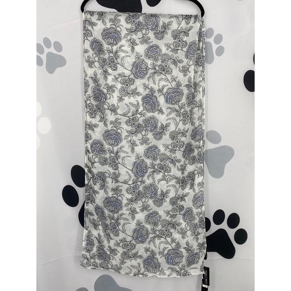 Echo 23 NWT Valencia Bi Color Floral Wrap Quick Dry Wrinkle Resist White OS New - Picture 2 of 9